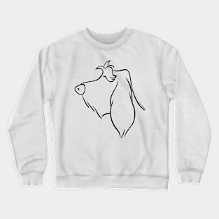 Spinone Italiano silhouette outline Crewneck Sweatshirt